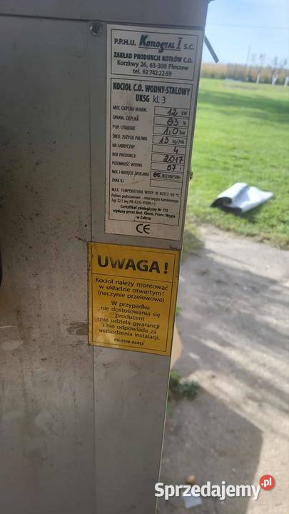 Sprzedam piec OC palony drzewem lubelskie Pobołowice