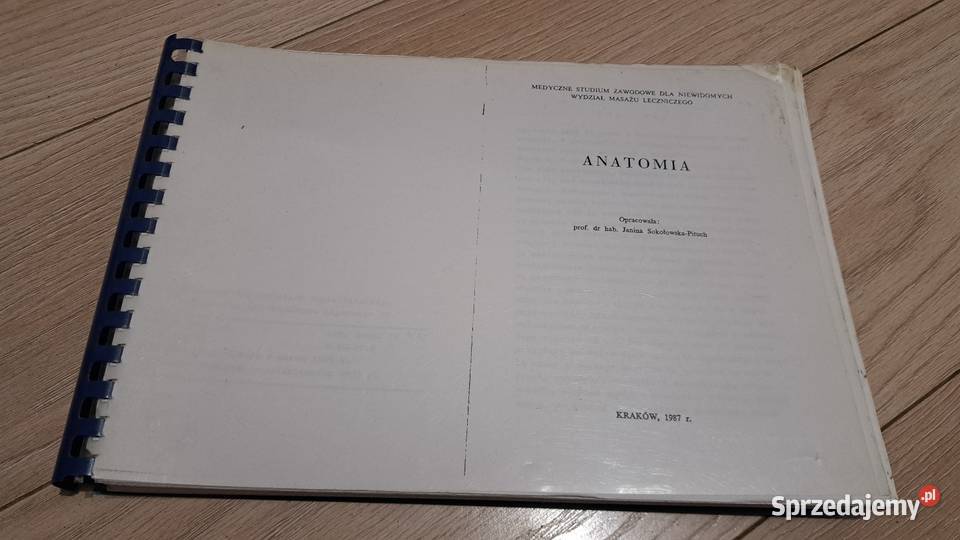 Anatomia J SokołowskaPituch 1987 Wydanie mazowieckie