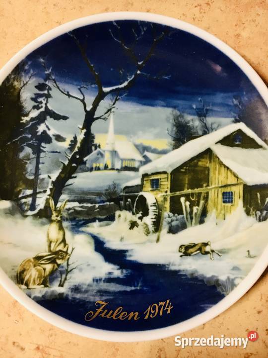 Talerze motyw bożonarodzeniowy sprzedam