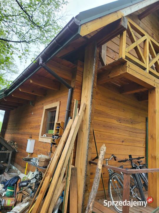 Nowy Dom z Bali Drewnianych wolnostojący Budy Zosine