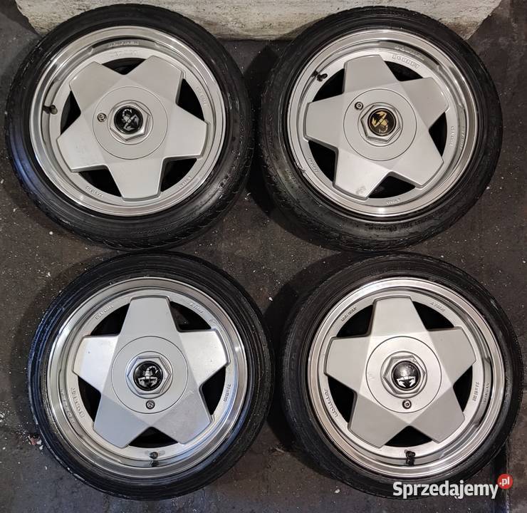 Borbet A 15 7J 4x98 polerowane ranty opony