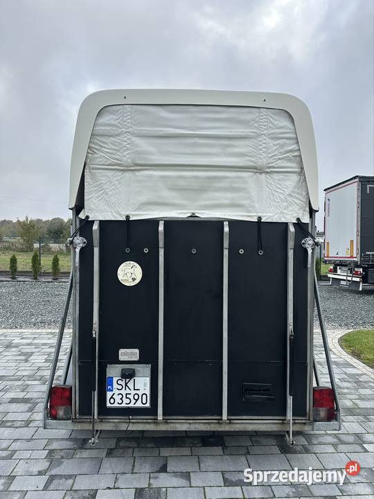 Przyczepa do przewozu 2 koni kat b dmc 1300 Mokra