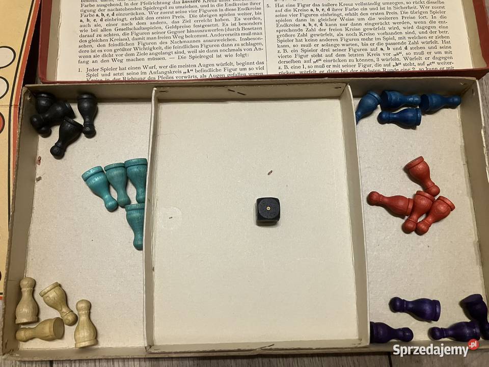 Stara gra planszowa CHIŃCZYK Mensch argere dich mazowieckie Warszawa