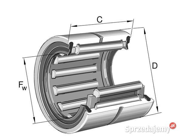 Łożysko igiełkowe RNA49012RS