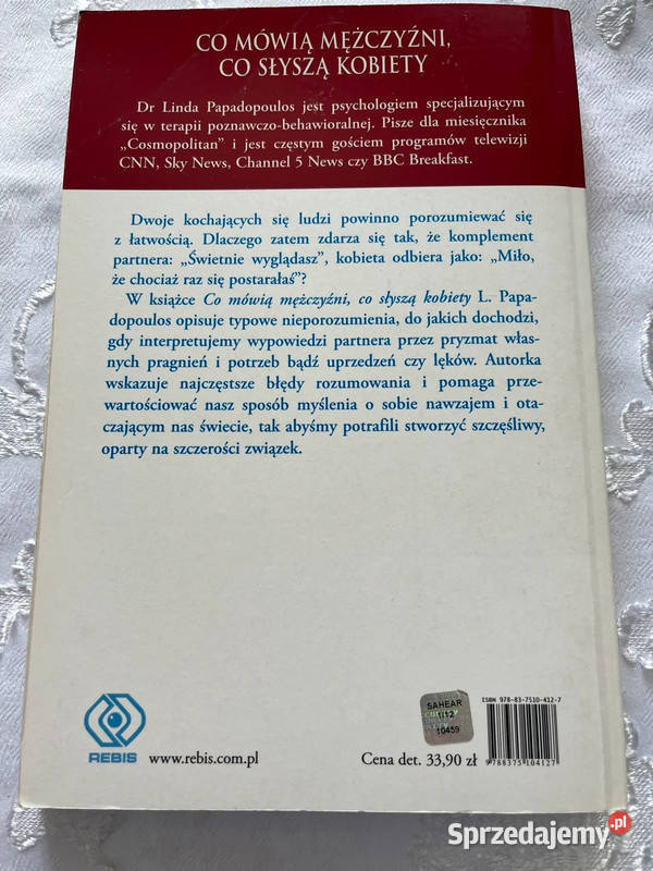 Książka Co mówią mężczyźni co słyszą kobiety Pozostałe Bielsko-Biała sprzedam