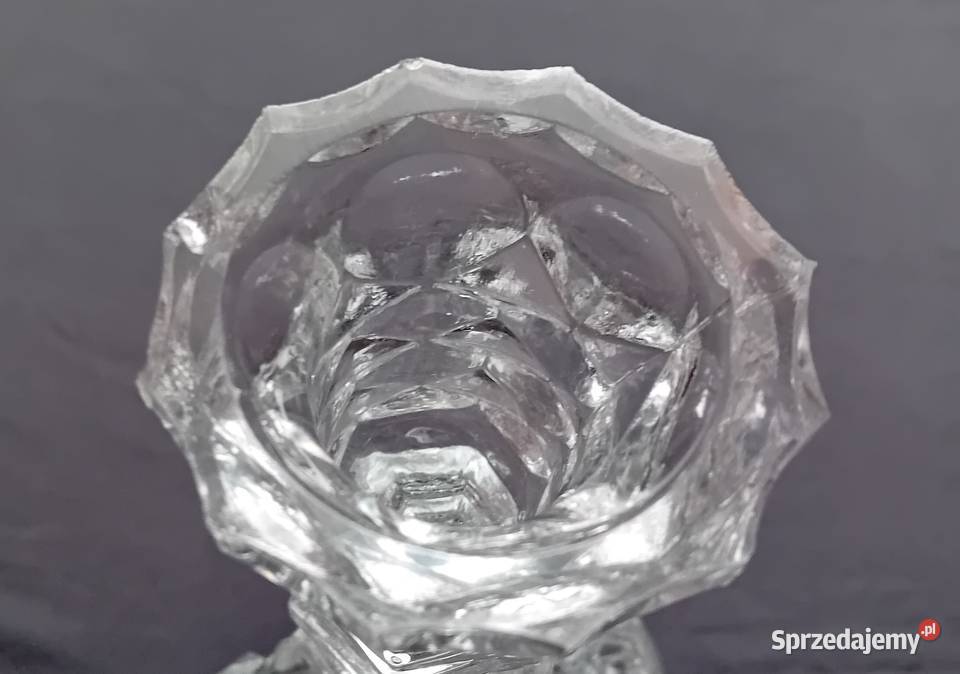 Świecznik kryształowy z CCCP lata 70e XX w wielkopolskie Koźminek
