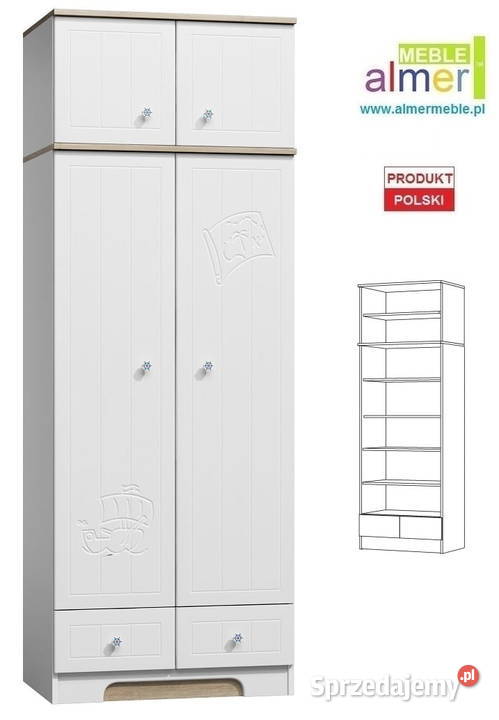 MARINE N25N szafa dziecięca 80x53 w227 łódzkie Aleksandrów Łódzki