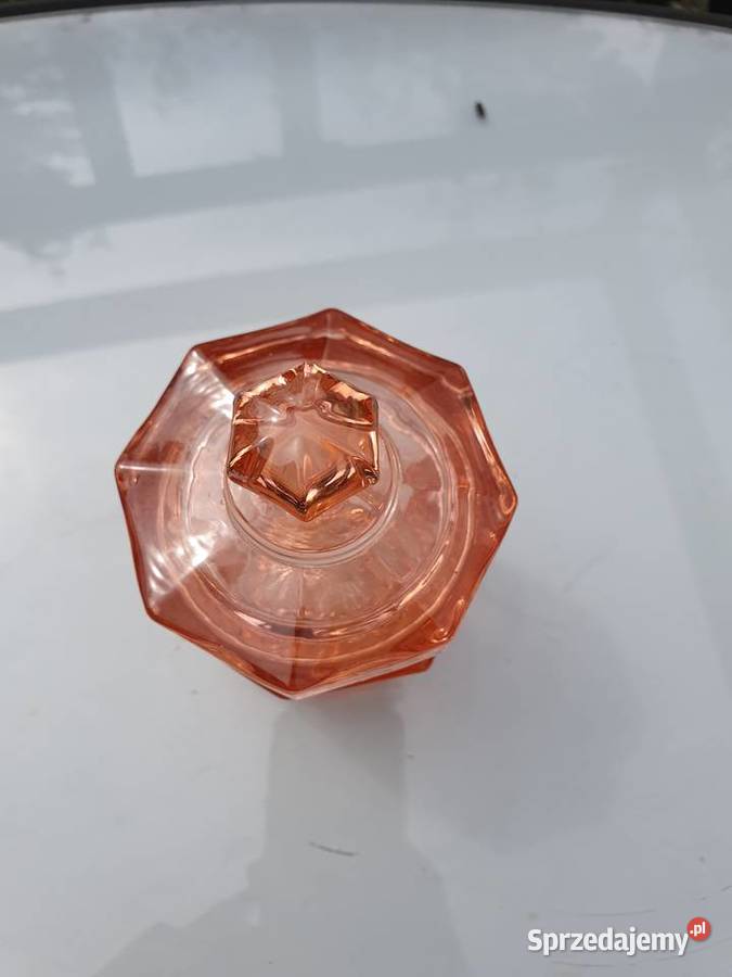 Pojemnik ze szkła rozalinowego Myszków