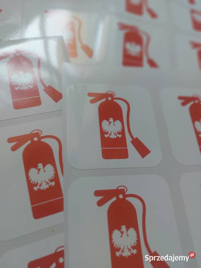 Naklejka wlepka Polska Narodowa Gaśnica śląskie Gliwice