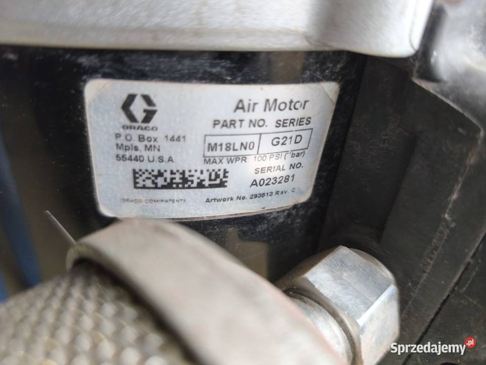 Agregat malarski GRACO pistolet elektrostatyczny Smolarnia