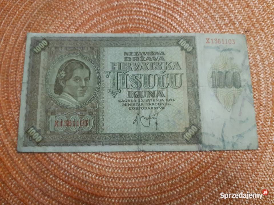 banknot Chorwaacji z 1941r