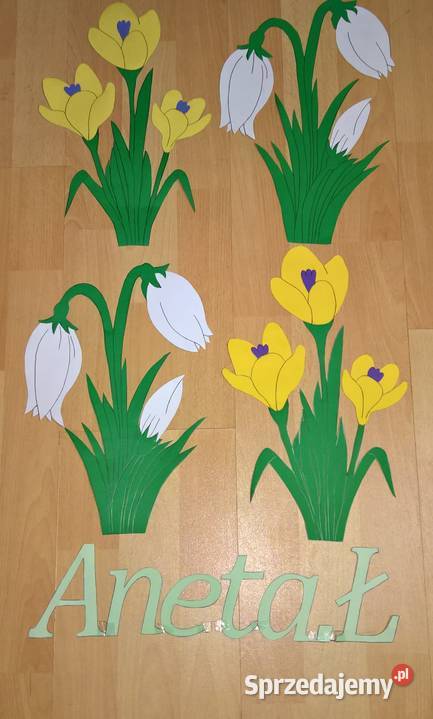 Dekoracje dwustronne okienne wiosenne z brystolu Garwolin sprzedam