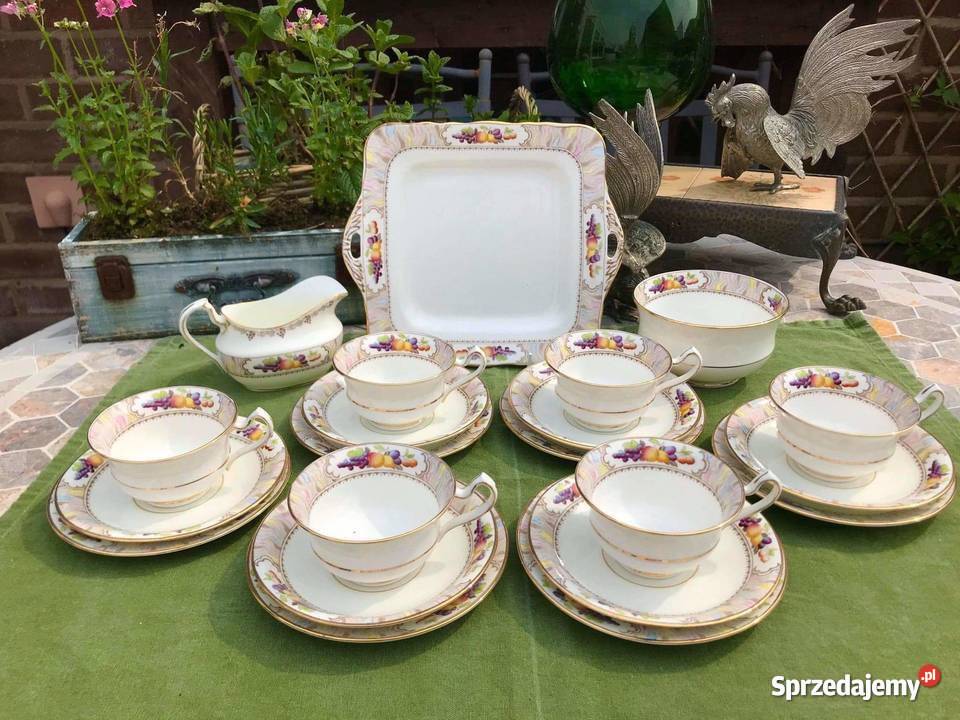 Serwis 6 osób Orchard Fenton England Owoce pomorskie Gdańsk sprzedam