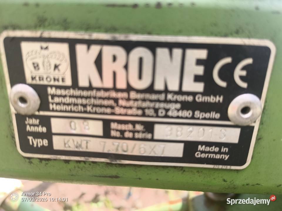 Przewracają Krone w całości na części Małkinia Górna
