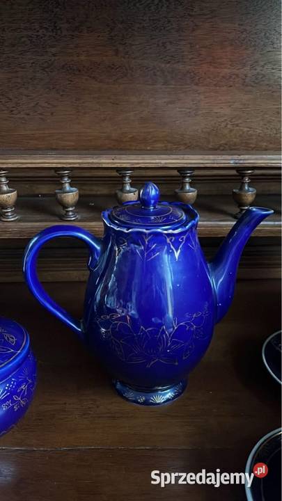 Kobaltowy serwis do kawy espresso D P R K Korea Gdańsk