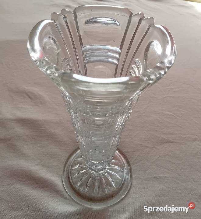 Wazon Richard SachsenglasWalther lata 550e60e XX Porcelana i szkło Koźminek