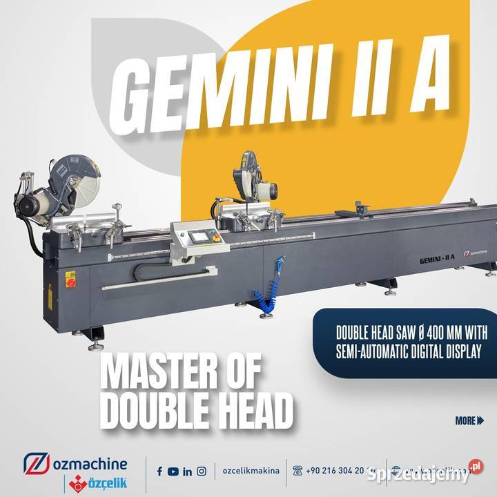 Piła dwugłowicowa kątowa GEMINI II A 2x tarcza Obodowo sprzedam