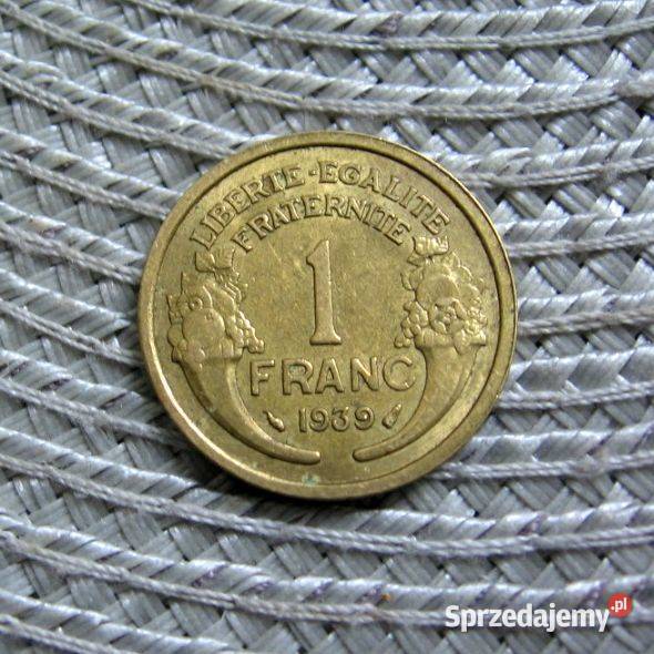 Francja 1 Frank 1939r