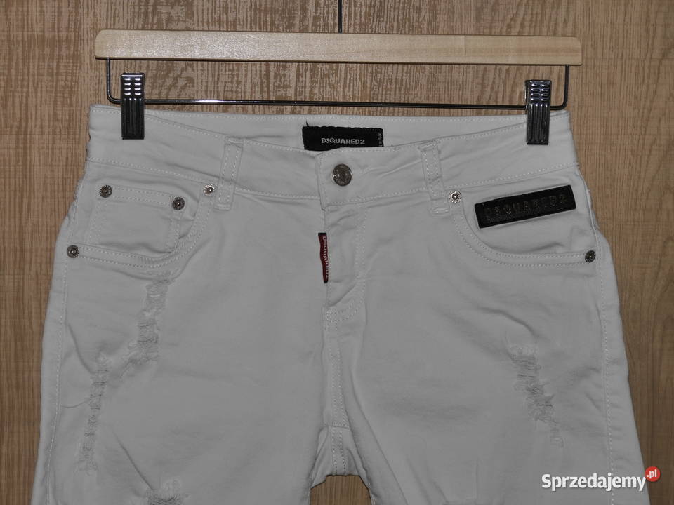 Dsquared2 świetne spodnie dziury przetarcia 36 S Wrocław sprzedam