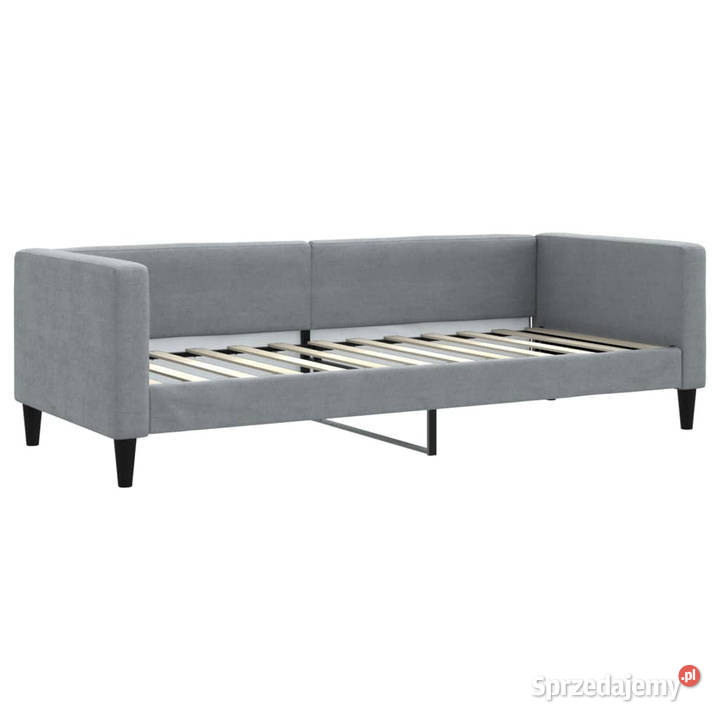 Sofa rozsuwana z szufladami jasnoszara tkanina Warszawa