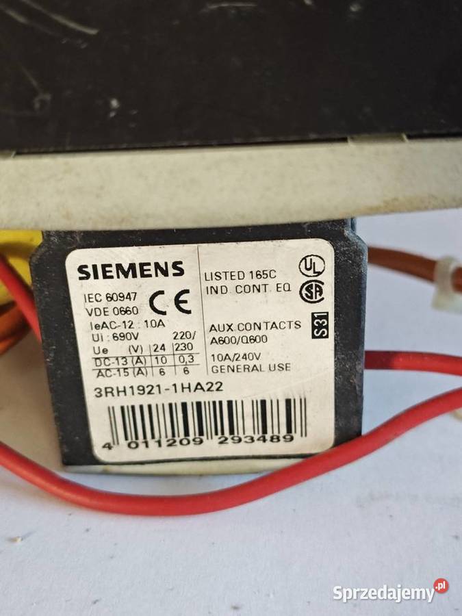 Stycznik Siemens Nowy Tomyśl
