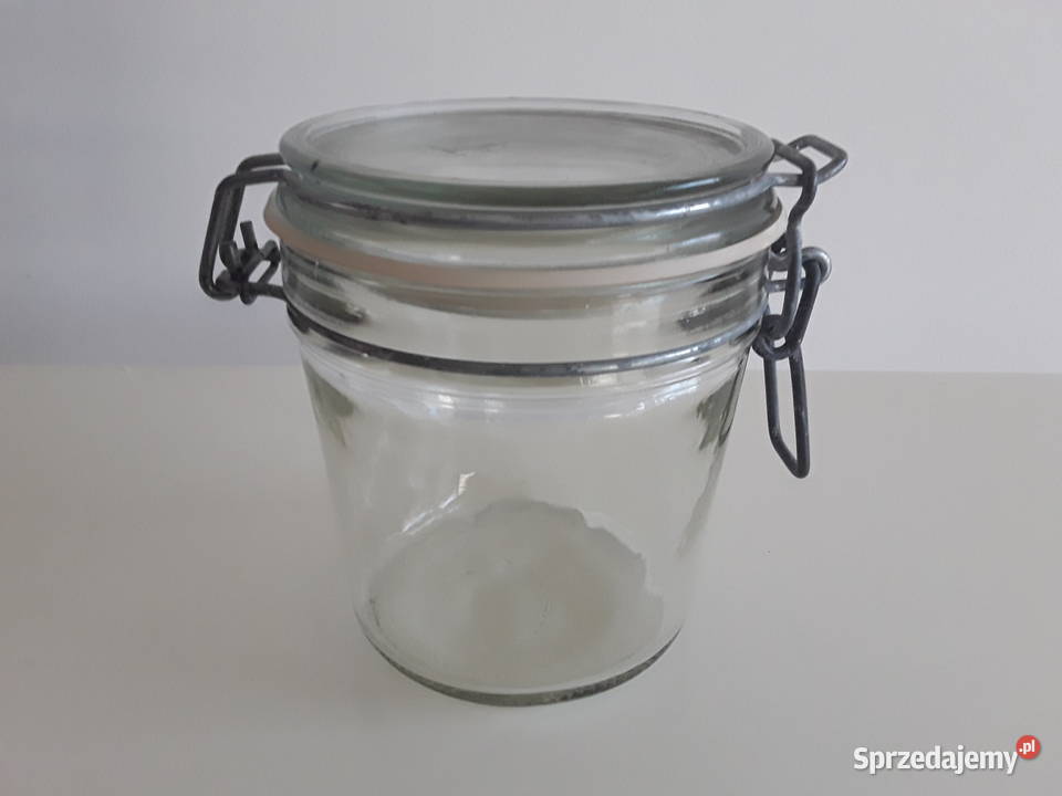 Szklany słój 350 ml z zapinaną uszczelnioną Warszawa sprzedam
