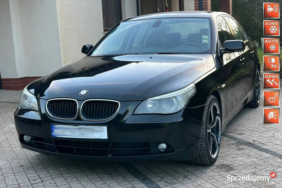 BMW 525 BMW e60 525i 192 m54b25 Sedan Manual aluminiowe felgi dolnośląskie Wrocław sprzedam