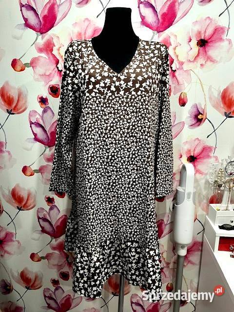 sukienka modny wzór kwiaty floral nowa hit blog Choszczno