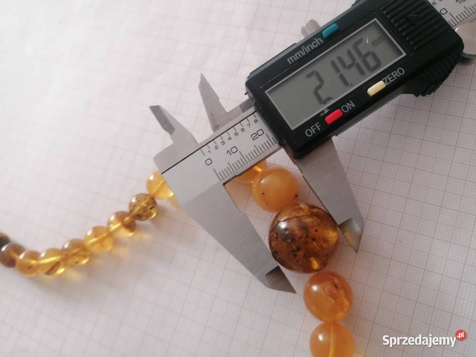 Naszyjnik Bursztyn kulki Białystok