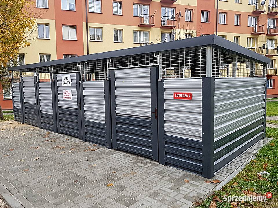 Wiata śmietnikowa 3x2 producent Architektura ogrodowa Szamotuły sprzedam