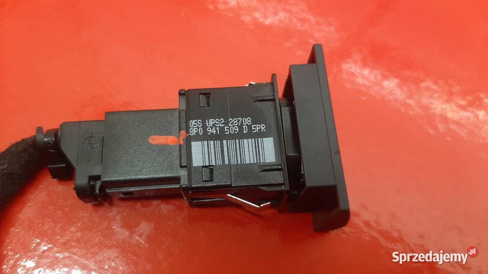 Włącznik awaryjnych Audi OE 8P0941509D Poznań