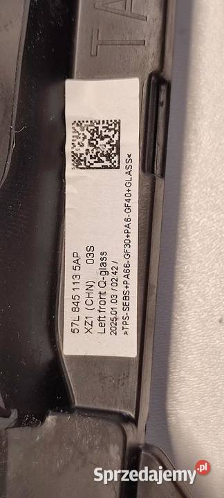 VW TAYRON TIGUAN III SZYBA LEWY PRZÓD 57L845113
