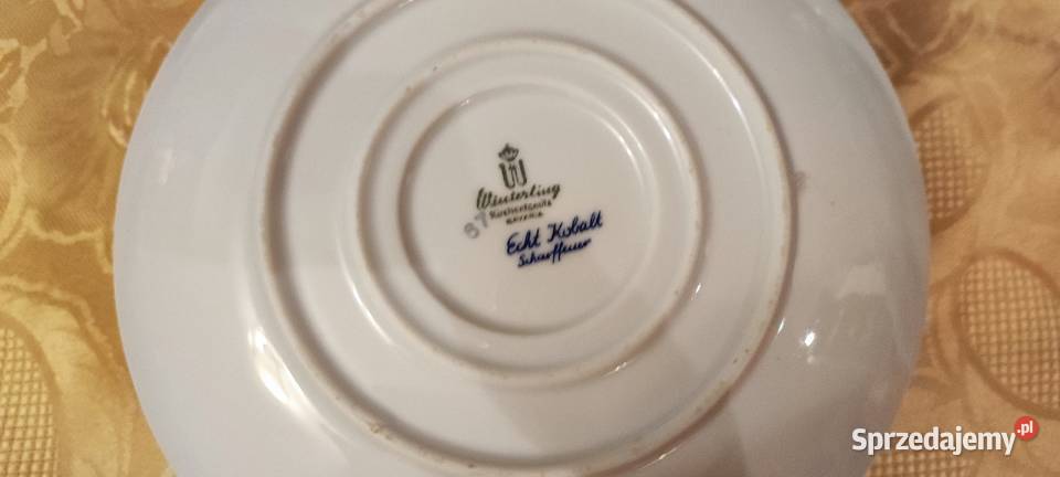 Sosjerka biel złoto kobalt porcelana Winterling Wrocław