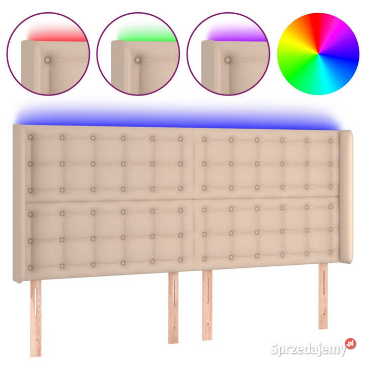 Zagłówek do łóżka z LED cappuccino 163x16x118128 Warszawa sprzedam
