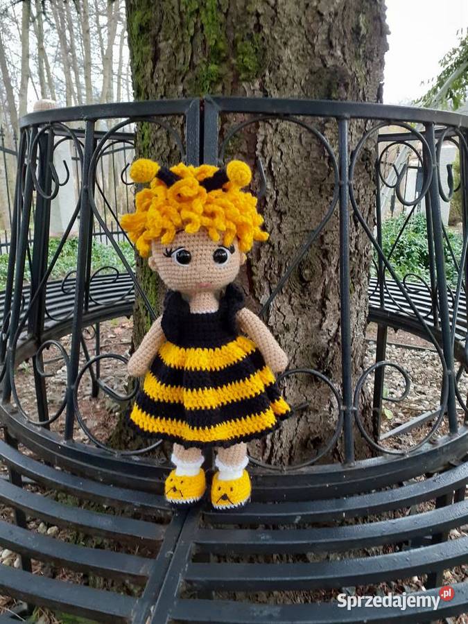 Lalka pszczółka na szydełku Lalki i akcesoria Nakło nad Notecią