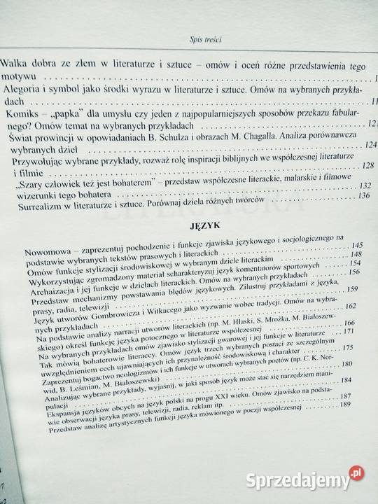 Przewodnik maturzysty polski Greg antykwariat Warszawa
