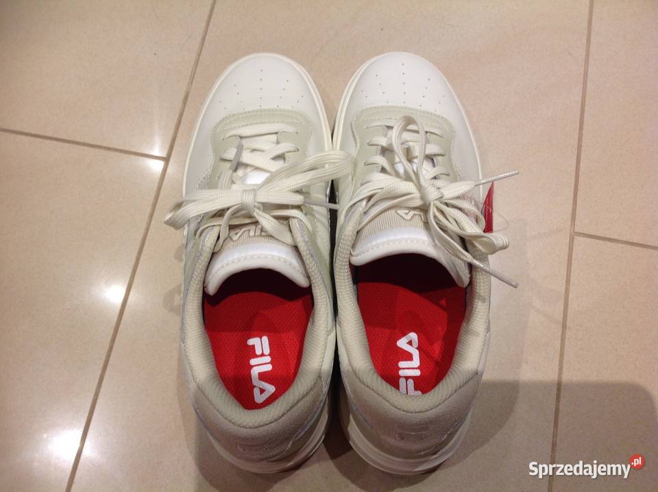 Buty Skórzane Męskie FILA 41 Białe NOWE Sportowe Nowa Sól