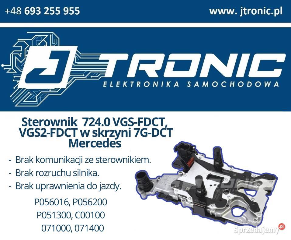 Naprawa sterownika skrzyni Mercedes P0562