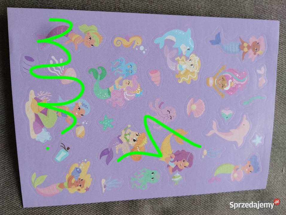 Syrenki i wodorosty naklejki