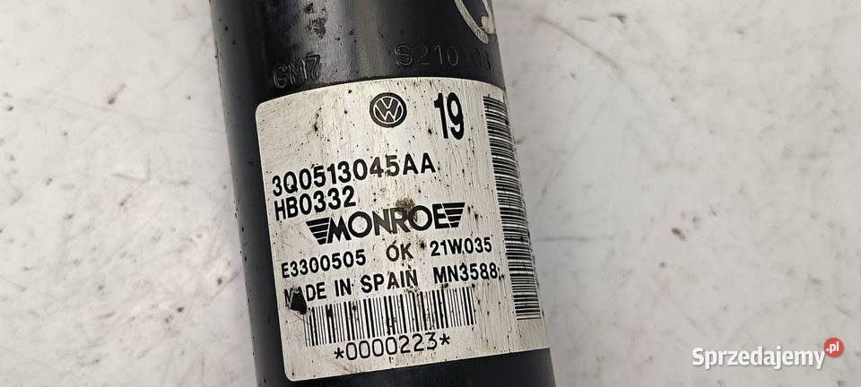 AMORTYZATOR PRAWY TYŁ VOLKSWAGEN PASSAT B8 RLINE