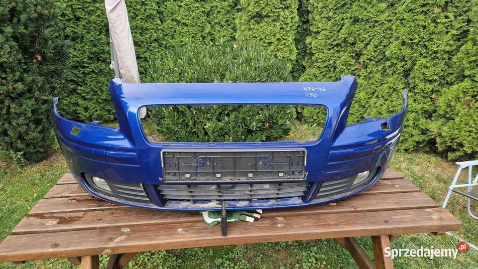 Volvo V50 47646 Zderzak przód Xenon zaślepki w wielkopolskie Słowikowo