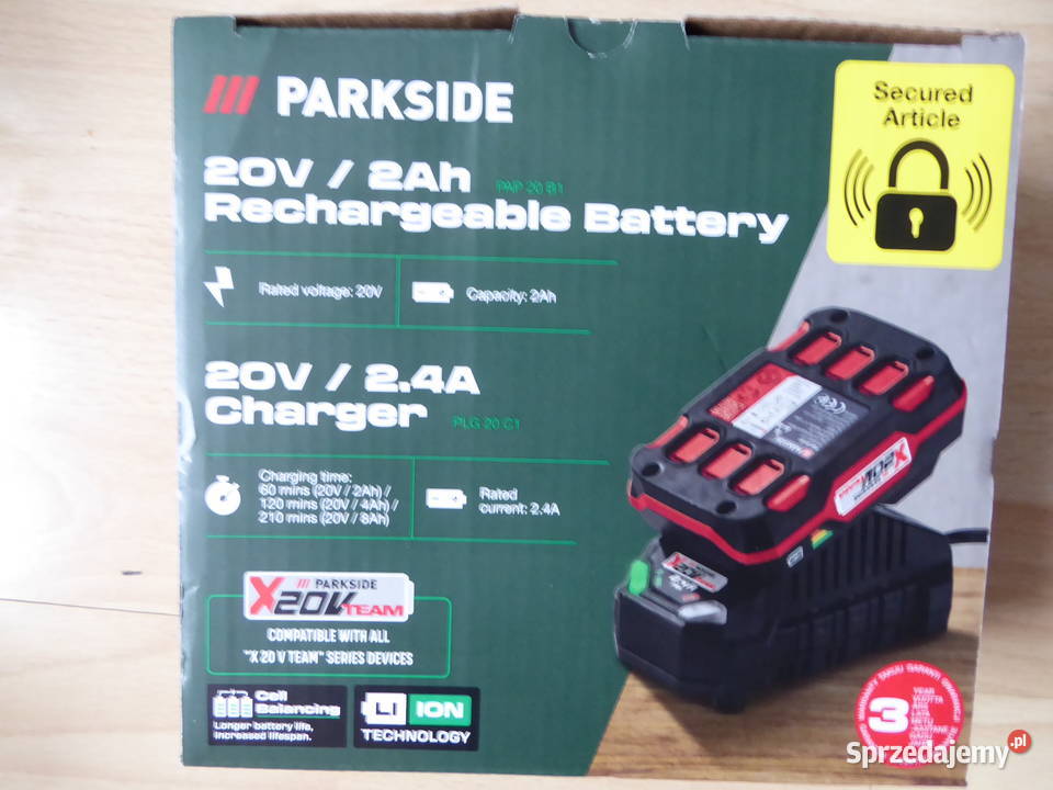 Nieużywany zestaw akumulatora 2AH i ładowarki Olsztyn sprzedam