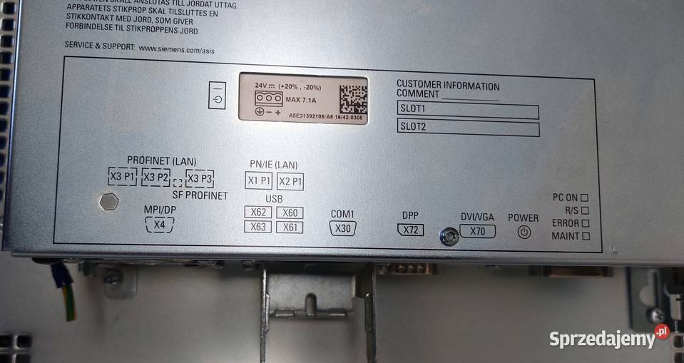 SIEMENS SIMATIC IPC677D 6AV72602GM410BX6 Panel Gorzów Wielkopolski