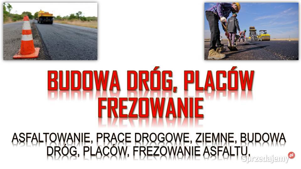 Prace ziemne prace drogowe rozłożenie tłucznia Wykopy, roboty ziemne dolnośląskie Wrocław