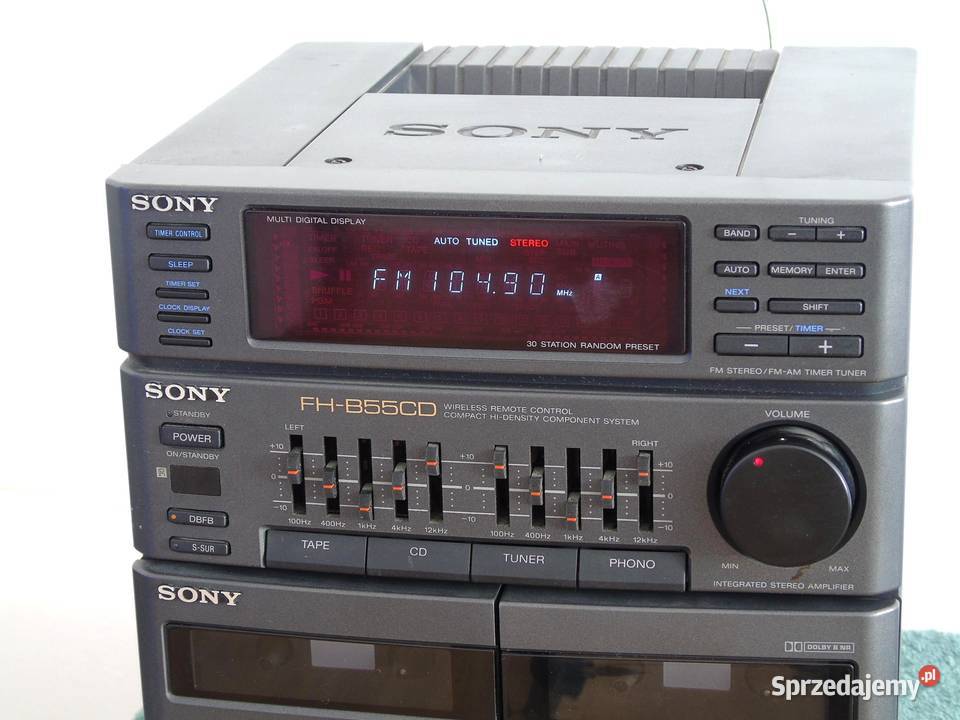 Wieża Sony radio korektor PHONO mocna DOSTAWA Jasło