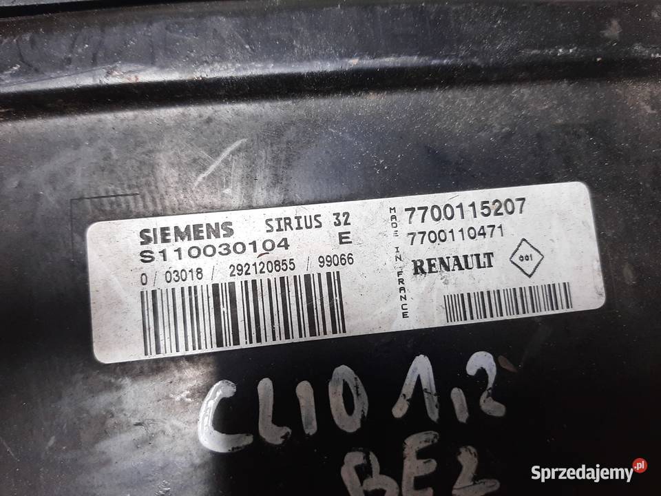 Sterownik Renault S110030104E 7700115207 czysty Ksawerów