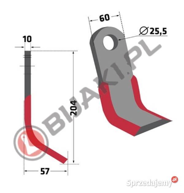 Zestaw noży NOB05Z3 zamiast bijaka RM46 do Części i osprzęt rolniczy Chmielniki