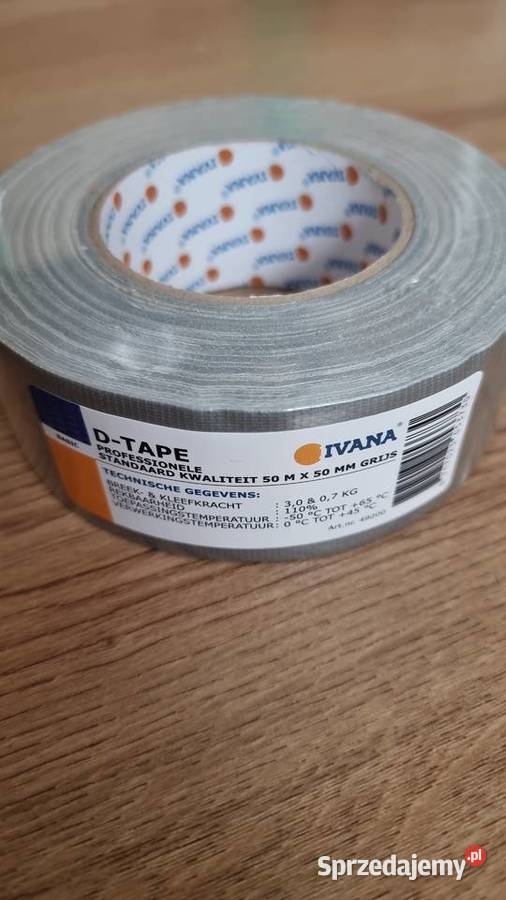 Wodoodporna ivana taśma szara dtape 50 metrow x Nowy Sącz