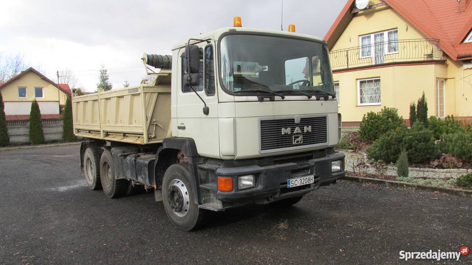 MAN f90 26320 wywrotka trzyosiowa hydroburta 720000km Samochody ciężarowe śląskie Częstochowa