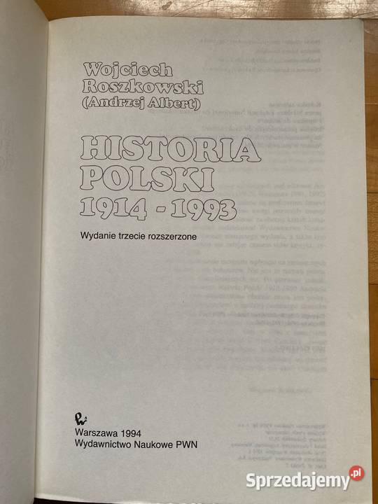 HISTORIA POLSKI 19141993 W ROSZKOWSKI Lublin